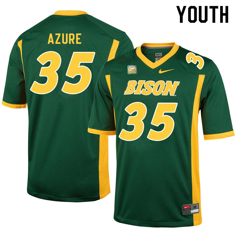Youth #35 Kelby Azure North Dakota State Bison College Football Jerseys Sale-Green